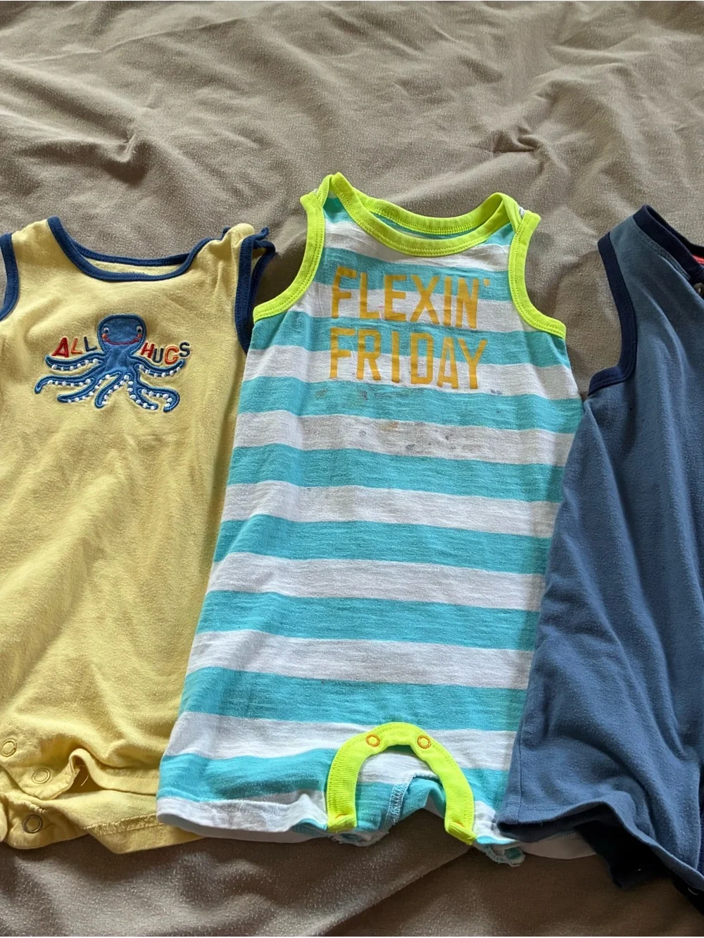 Old Navy Baby Tank Top Lot - Blue, Yellow, Teal, Gray, Navy